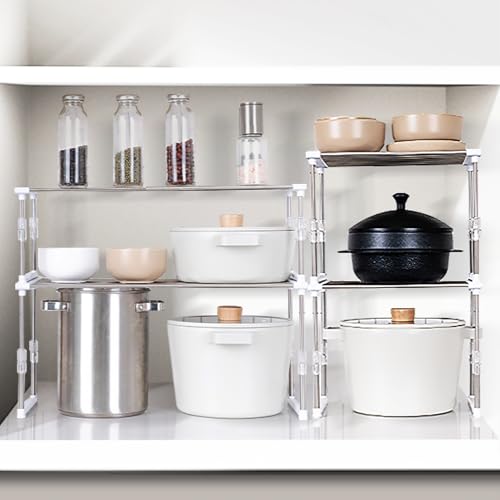 carrotez Expandable Kitchen Cabinet Organizer 11.8~19.6 x 7.8 x - Image 3