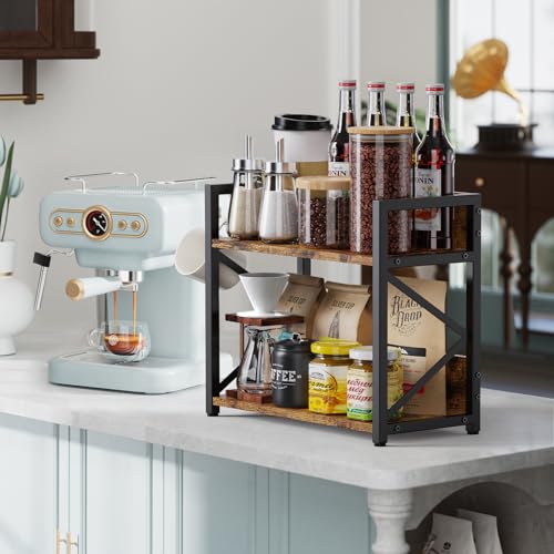 Spice-Rack-Organizer-Shelf for Kitchen Counter, 2 Tiers - Image 4