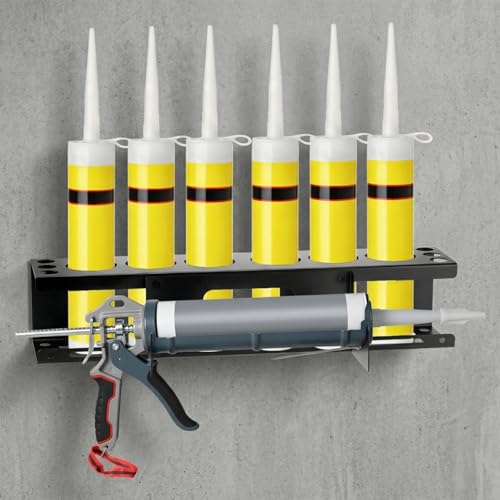 QWORK Wall-Mounted Caulking Gun Holder & Storage Rack - Image 3