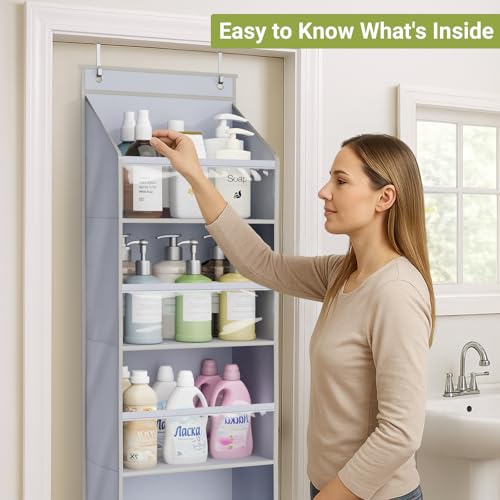 2 Pack Over the Door Organizer, Large Capacity Closet Door - Image 6