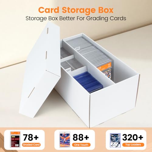 6 Pack Graded Trading Card Storage Box - 2 Rows Graded - Image 6