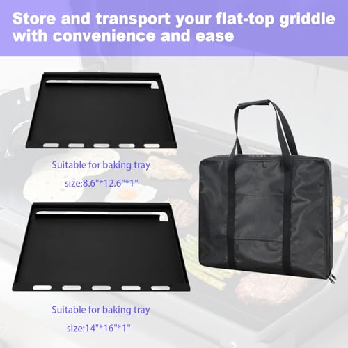 Small Griddle Carry Bag 17inch Griddle Storge Bag 600D Heavy Duty - Image 5