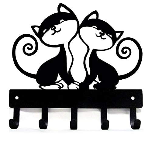 Twin Cats Key Rack & Hanger - Large 9 inch - Image 3