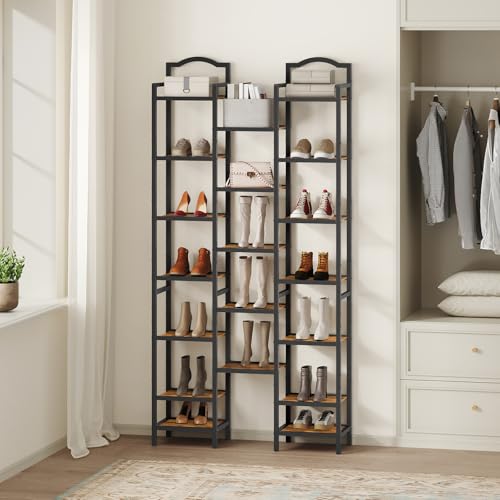 12-Tier Tall Shoe Rack, Vertical Shoe Organizer for Small Spaces - Image 3