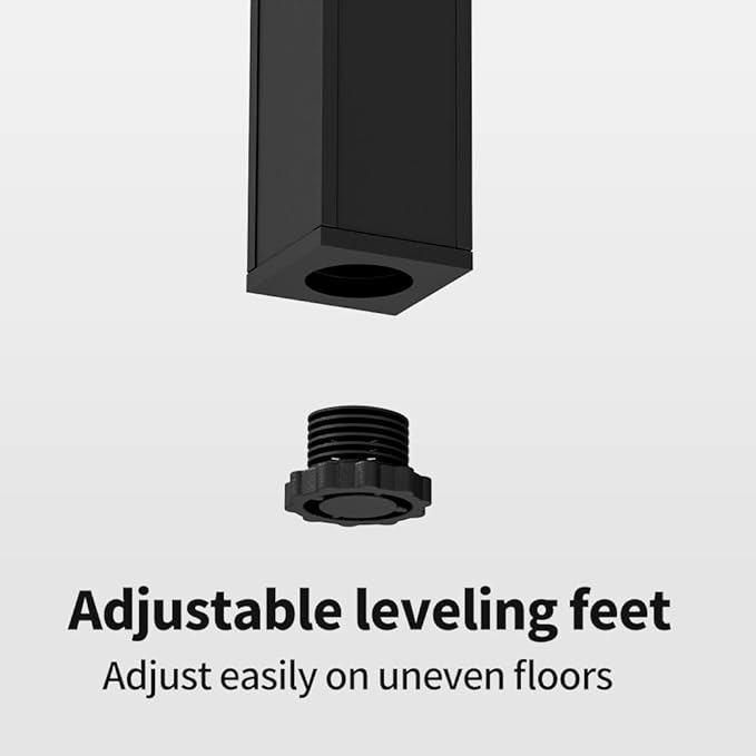 Tall Plant Stand Indoor, Modern Black Aluminum Alloy Plant Shelf, Corner Flower Pot Holder Organizer for Living Room, Balcony, Patio, Garden (L15.8 x W23.6 x H27.6 inch)