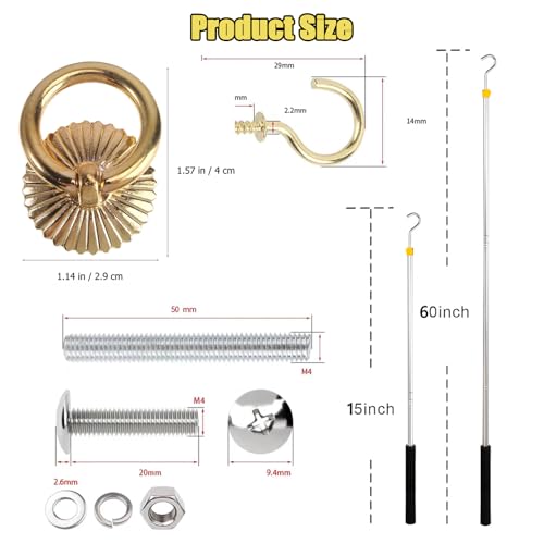 Ladder Pull Down System Kit - Attic Pull System Hook Set - Image 4