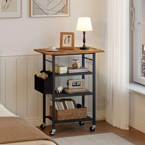 MAHANCRIS 4-Tier Printer Stand, Rolling Printer Table on Wheels - Image 7