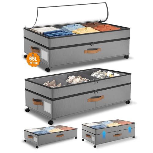 Under Bed Storage with Wheels, 10 inches Under Bed S | All Products - Image 2