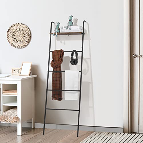 Blanket Ladder for Living Room,5 Layer Wall-Leaning - Image 6