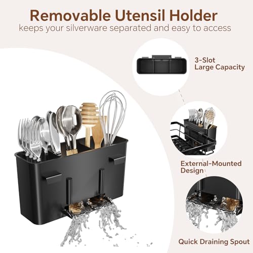 Simple Trending Dish Drying Rack for Kitchen Counter, Stainless - Image 7