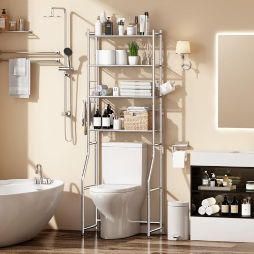 Ekisemio Over the Toilet Storage Cabinet, Metal 4 Tier - Image 3