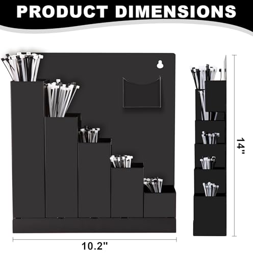 Cable Tie Holder, Wall Mount Zip Tie Storage Rack | Home Organization - Image 4
