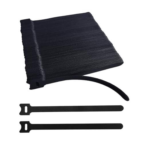 200 PCS 8 Inches Black Reusable Cable Ties, Adjustable Cord - Image 2