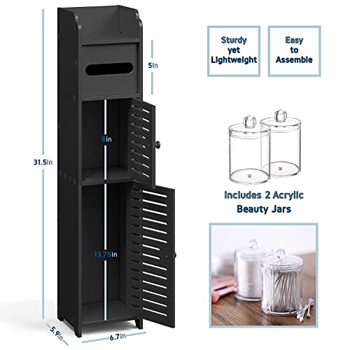 Hearth & Harbor Storage Cabinet With Doors for Toilet - Image 3