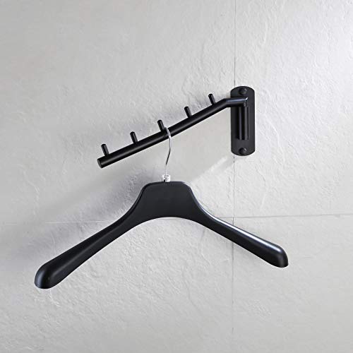 JQK Folding Clothes Hanger Rack, Stainless Steel Swing Arm - Image 3