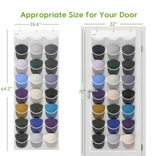 Baseball Hat Rack, 24 Pocket Over-The-Door Hat Organ | All Products - Image 6