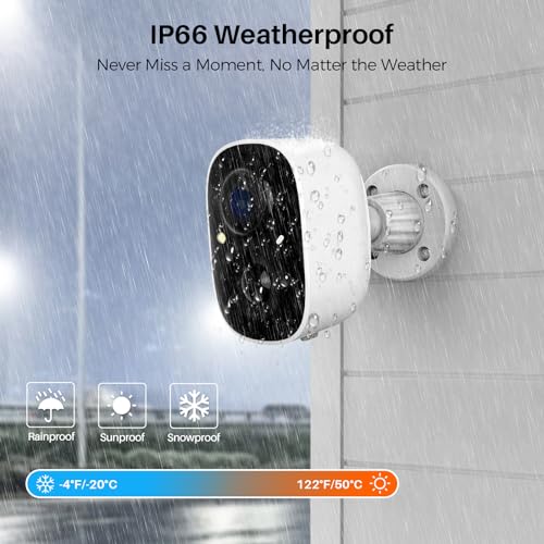 MaxiViz Security Cameras Wireless Outdoor (4 Pack), Battery - Image 6