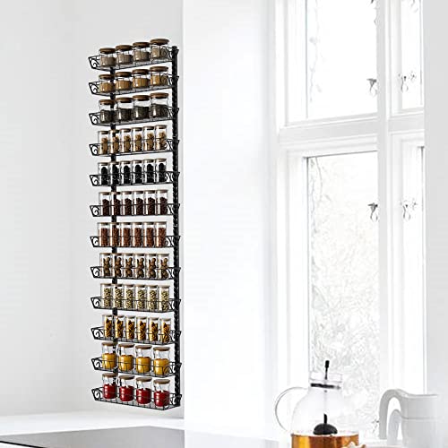 SWOMMOLY Wall Mount Spice Rack Organizer, 12-Tier - Image 6
