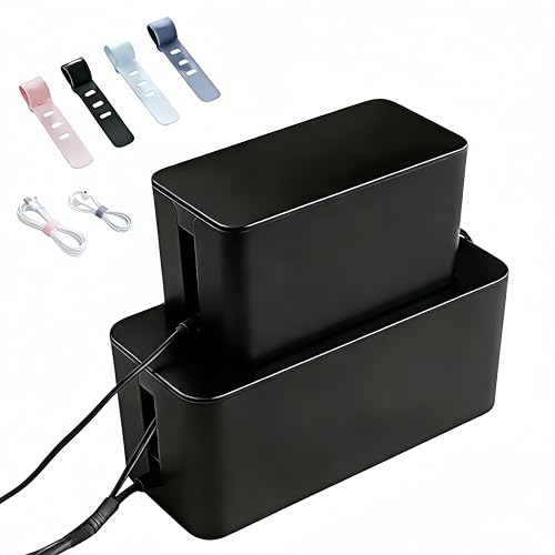 1 Large + 1 Small Cable Management Box Set – 2-Piece Cord - Image 2