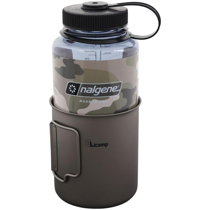 Olicamp Space Saver Cup & Nalgene 32oz Wide-Mouth Water Bottle - Image 1