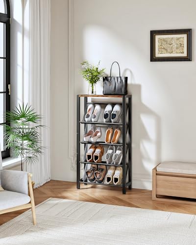 Shoe Rack, 5-Tier Slanted Shoe Rack - Image 6