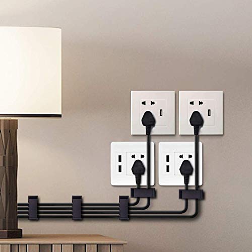 SOULWIT 50Pcs Self Adhesive Cable Management Clips - Black - Image 7