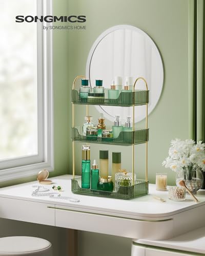 SONGMICS 3-Tier Makeup Organizer, Square, Customizable - Image 7