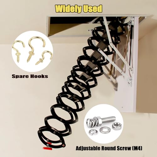 Ladder Pull Down System Kit - Attic Pull System Hook Set - Image 8
