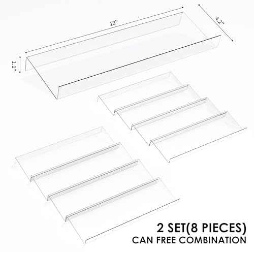 Jadehom Spice Drawer Organizer, 4 Tier Clear Acrylic - Image 5