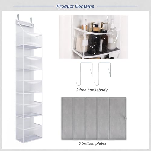 Fixwal 5-Shelf Over The Door Hanging Pantry Organizer, Room - Image 5
