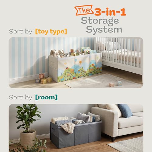 SoftOwl Extra Large Toy Storage Organizer with Lid - Image 5