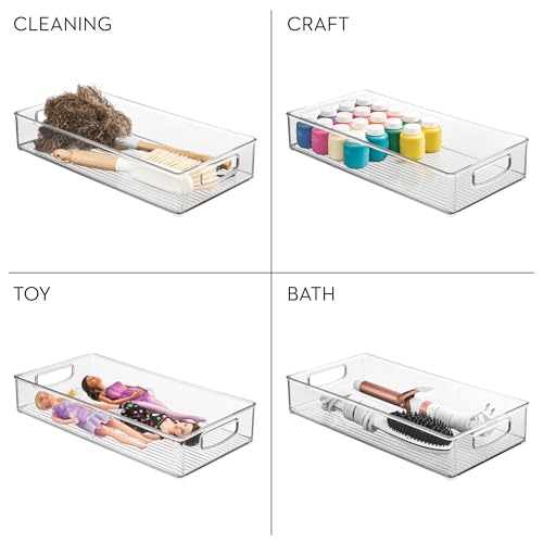 iDesign Stackable Clear Plastic Extra Long Pantry Organizers - Image 8