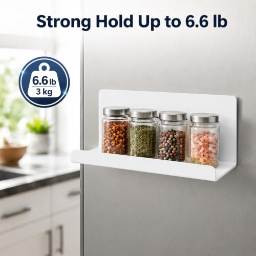 WAYUTO Magnetic Fridge Shelf, Metal Refrigerator Organizer - Image 5