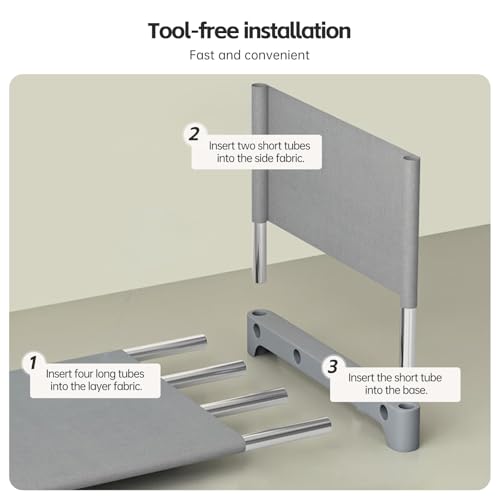 8-Compartment Storage Rack – Tool-Free Assembly, Suitable - Image 7