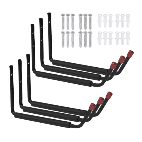 6 Pack Garage Hooks Heavy Duty, Utility Steel Hooks - Image 2