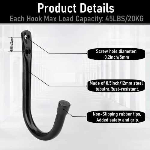 Garage Hook, 20Pcs Wall Mount Utility Hooks - Image 6