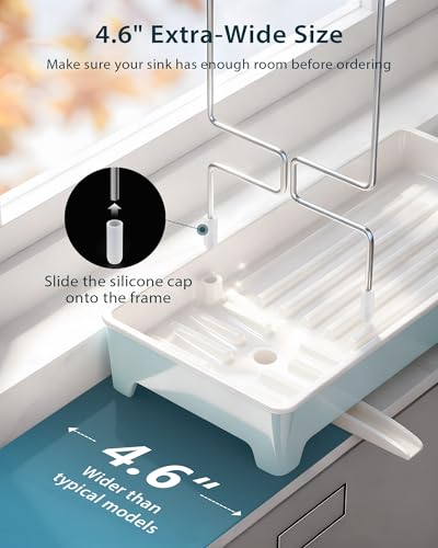 Minimalist Sink Caddy, Rustproof Sponge Holder for Kitchen Sink - Image 5