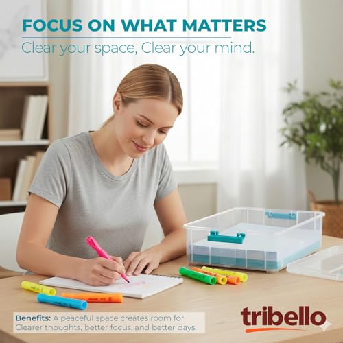 Tribello Craft Box & Art Supply Storage Organizer – - Image 5