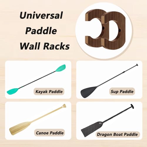 LOOEEL 4 PCS Kayak Paddle Rack Hanging Board,Paddle Holder - Image 5