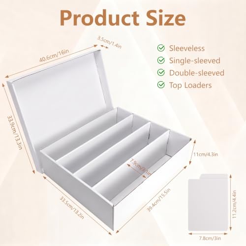 RLAVBL 2-Pack 3600 Count Trading Card Storage Box | Home Organization - Image 4