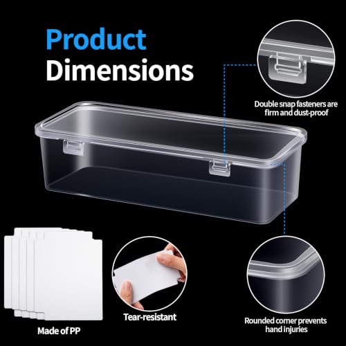 2 Pcs Trading Card Storage Box with Divider, Each Plastic - Image 5