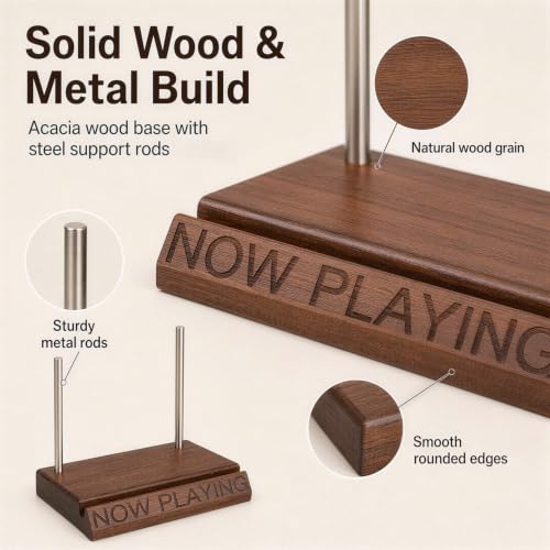 Onmiwod Now Playing Vinyl Record Stand, Vinyl Record - Image 6