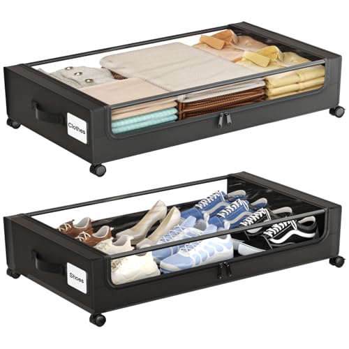 Under Bed Storage with Wheels,XXL 60L Under Bed Storage - Image 2