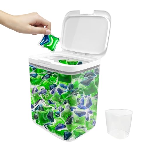 5.5L Large Capacity Container With One-Press Lid - Laundry - Image 2