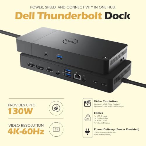 WD19S Dell Docking Station Dual Monitor, Dock Station with 180W - Image 6