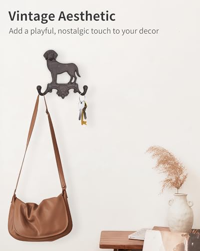 Cast Iron Dog Wall Hooks for Hanging, Heavy Duty Dog Leash - Image 8