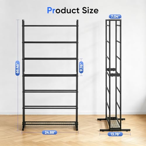 3D Printer Filament Storage Rack, 7-Tier Organizer with Basket - Image 6