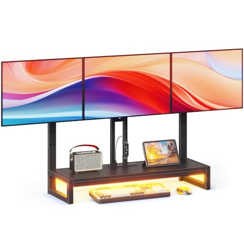 YAOHUOO Monitor Arm with LED,Adjustable Desk Monitor | All Products - Image 2