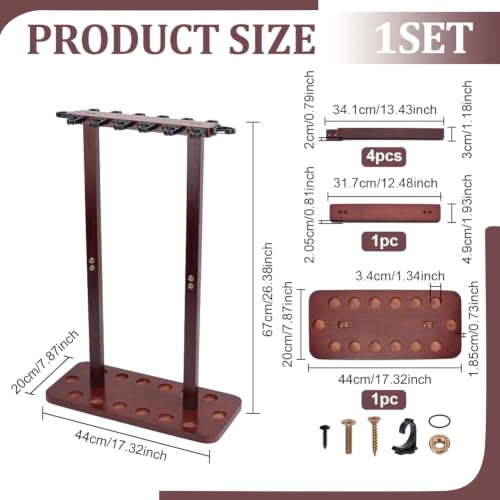 UNICRAFTALE 14 Rods Fishing Rod Storage Racks Wood Floor - Image 3