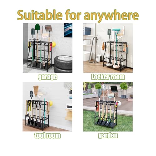 Garden Tool Organizer Yard Tool Tower Rack Shed Organization - Image 7